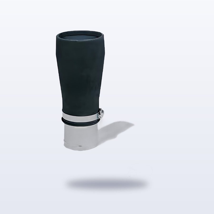 Kauçuk Emiş Adaptörü 75×100 mm (Yuvarlak)